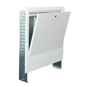 Fußbodenheizung-Wandschrank Unterputz für Verteiler mit 4 - 5 Heizkreisen