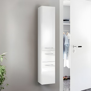 Pelipal Cassca Hochschrank 45 x 33 x 168 cm mit 1 Wäschekippe, 1 Auszug, 1 Drehtür, Anschlag rechts, Griff N1, PG2