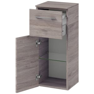 Pelipal Cassca Highboard 45 x 33 x 73 cm mit 1 Auszug, 1 Drehtür, Anschlag links, Griff N1, PG2
