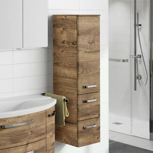 Pelipal Serie 4010 Midischrank 30 x 121 cm mit 1 Drehtür und 2 Auszügen