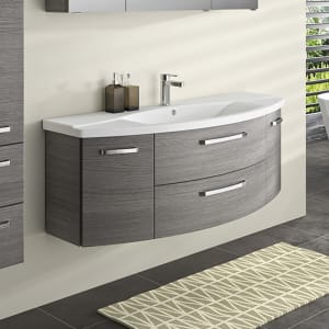 Pelipal Serie 4010 Waschtischunterschrank 116,3 cm mit 2 Drehtüren und 2 Auszügen