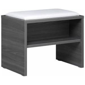 Pelipal Sitzbank 60 x 40 x 48 cm mit Ablage und Sitzkissen in weiß