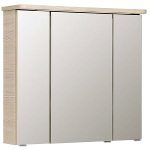 Pelipal Pineo Spiegelschrank 82 x 24 x 74,5 cm mit LED Lichtkranz, LED Waschplatzbeleuchtung
