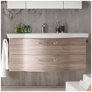 Pelipal Serie 6005 Waschtischkombination mit Keramikwaschtisch 122 cm