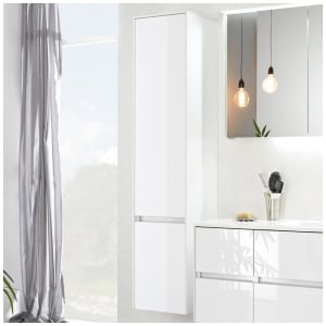 Pelipal Serie 6010 Hochschrank 37 x 33 x 169 cm mit 2 Türen, Türanschlag links