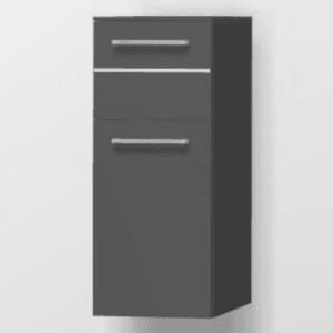 Pelipal Serie 6025 Highboard 30 x 33 x 73 cm mit 1 Auszug, 1 Drehtür, Griff R1, Anschlag links