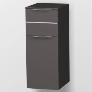 Pelipal Serie 6025 Highboard 30 x 33 x 73 cm, 1 Auszug, 1 Drehtür, Griff GL, Anschlag links