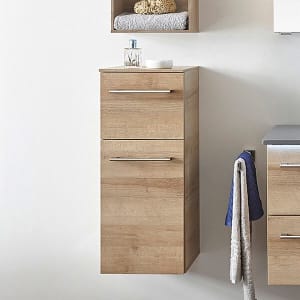 Pelipal Serie 6025 Highboard 30 x 33 x 73 cm, 1 Auszug, 1 Drehtür, Griff S, Anschlag links