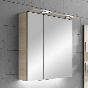 Pelipal Serie 6025 Spiegelschrank 65 cm, Modul unten, große Tür rechts