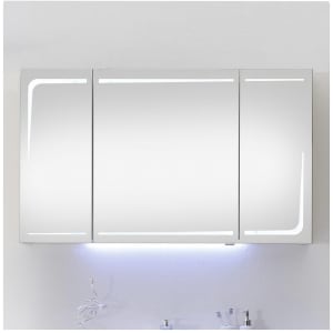 Pelipal Serie 7005 Spiegelschrank 120 x 17 x 70 cm mit Waschplatzbeleuchtung, Modul unten