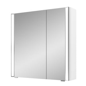 Pelipal S25 Spiegelschrank mit seitl. LED Lichtprofil 70 x 17 x 70 cm, große Tür links, Modul unten