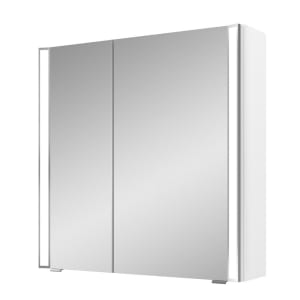 Pelipal S25 Spiegelschrank mit seitl. LED Lichtprofil 70 x 17 x 70 cm, große Tür rechts, Modul unten