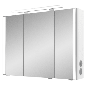 Pelipal S26 Spiegelschrank mit seitl. LED Lichtprofil 90 x 17 x 70 cm, Modul rechts außen