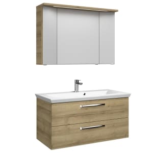 Pelipal Trentino Möbelkombination mit Mineralmarmorwaschtisch 110 cm, SPS 3D