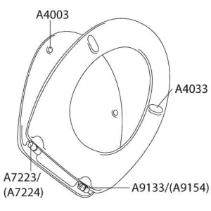 Pressalit Puffer A4033 oval für Sitzring