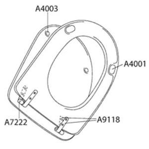 Pressalit Puffer 4001 oval für Sitzring