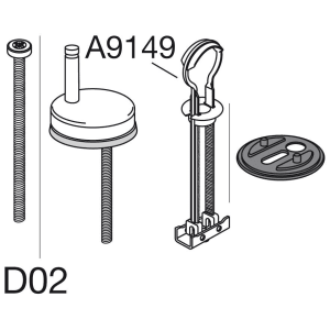 Pressalit Universal-Flexscharnier D02 mit Kippanker
