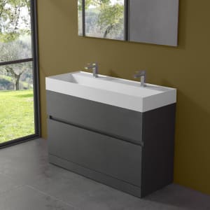 progettobagno Pianosa Hitek Waschtisch mit Unterschrank 120 cm bodenstehend