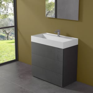 progettobagno Pianosa Hitek Waschtisch mit Unterschrank 85 cm bodenstehend