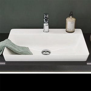 Puris Aspekt Mineralguss-Aufsatzwaschtisch 49 cm