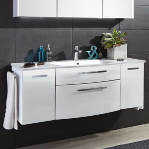 Puris Linea Waschtisch mit Unterschrank 131,2 cm mit Griff 320