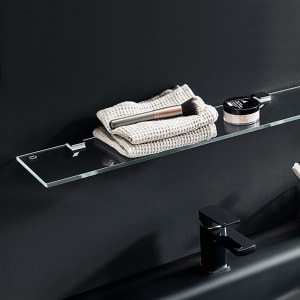 Puris Universal Glas-Ablageboard 100 cm