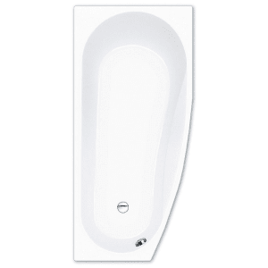 Repabad Kampen Raumspar-Badewanne 160 x 75 cm, Ausführung links