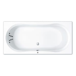 Repabad Pluto 180 Rechteck-Badewanne mit Rückentherapie