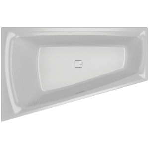 Riho Still Smart Raumspar-Badewanne 170 x 110 cm, mit Riho Fall, Fußende rechts