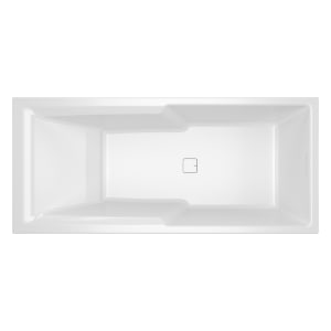 Riho Still Shower Rechteck-Badewanne 180 x 80 cm mit LED-Beleuchtung und Kopfstütze links/rechts