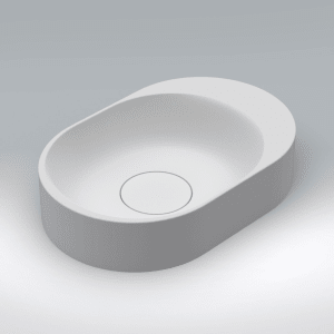 Riho Valor Try Aufsatz-Waschtisch oval 48 x 32 cm