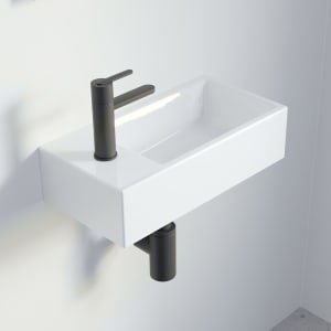 Riho Tiny Wash Waschtisch 41 cm mit 1 Hahnloch links