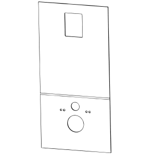Sanibroy Glaspaneel für Saniwall Pro Up