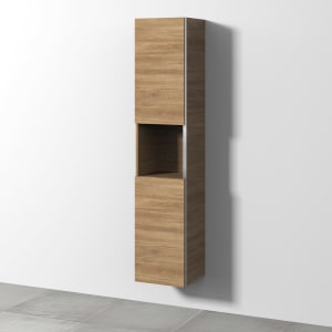 Sanipa 3way Hochschrank 35 cm, 1 offenes Fach, 2 Türen mit Türanschlag links