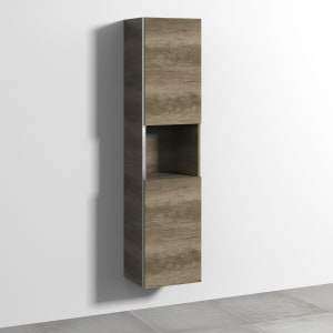 Sanipa 3way Hochschrank 40 cm, 1 offenes Fach, 2 Türen mit Türanschlag rechts