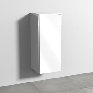 Sanipa 3way Mittelschrank 35 cm, 1 Tür mit Anschlag rechts, mit Griff-Leiste
