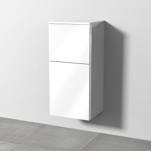 Sanipa 3way Mittelschrank 40 cm, 1 Tür mit Anschlag links, 1 Auszug, mit Griff-Leiste