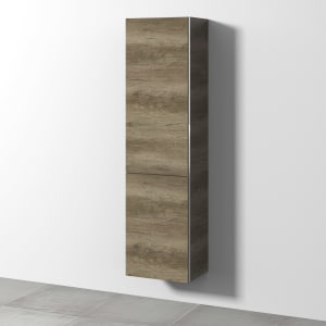 Sanipa 3way Stauraumschrank 45 cm, 1 Wäschekorbklappe, 1 Tür mit Türanschlag links