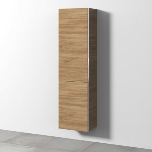Sanipa 3way Stauraumschrank 45 cm, 1 Wäschekorbklappe, 1 Tür mit Türanschlag links