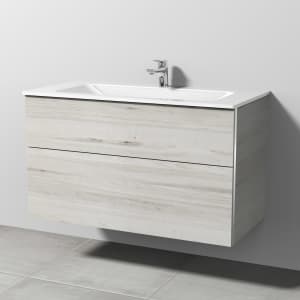 Sanipa 3way Kombination mit Glaswaschtisch 101,5 cm, 2 Auszüge