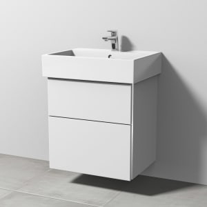 Sanipa 3way Waschtischunterbau für Keramik-Waschtisch Vero Air 60 cm, 2 Auszüge mit Griffleisten