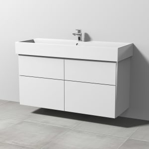 Sanipa 3way Waschtischunterbau für Keramik-Waschtisch Vero Air 120 cm, 4 Auszüge mit Griffleisten