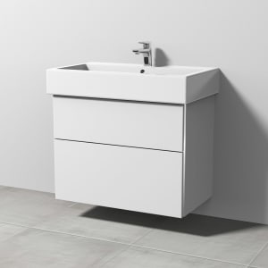 Sanipa 3way Waschtischunterbau für Keramik-Waschtisch Vero 80 cm, 2 Auszüge mit Griffleisten