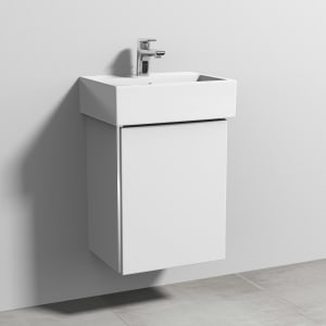 Sanipa 3way Waschtischunterbau für Keramik-Waschtisch Vero Air 45 cm, 1 Tür, Anschlag rechts, mit Griffleiste