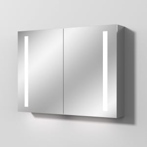 Sanipa Reflection Aluminium-Spiegelschrank ALEX 100 mit LED-Beleuchtung