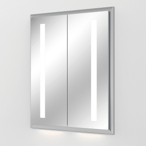 Sanipa Reflection Aluminium-Wandeinbau-Spiegelschrank WILMA 65 mit LED-Beleuchtung