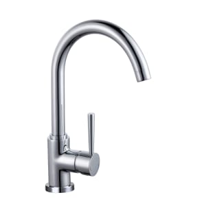 Schütte CORNWALL Einhebel Niederdruck Spültischarmatur mit hohem Rundbogenauslauf, Höhe 37,7 cm