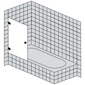 Sprinz BS-Dusche 75 Badewannenaufsatz bis 80 x 150 cm