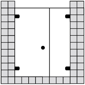 Sprinz BS-Dusche 75 Tür Rechts mit Festelement für Nische bis 160 x 200 cm