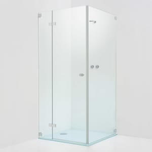 Sprinz Fortuna Tür mit Festteil  und Seitenwand rahmenlos bis 100 x 100 cm